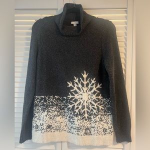 J Jill Snowflake Sweater Excellent Condition Size Small